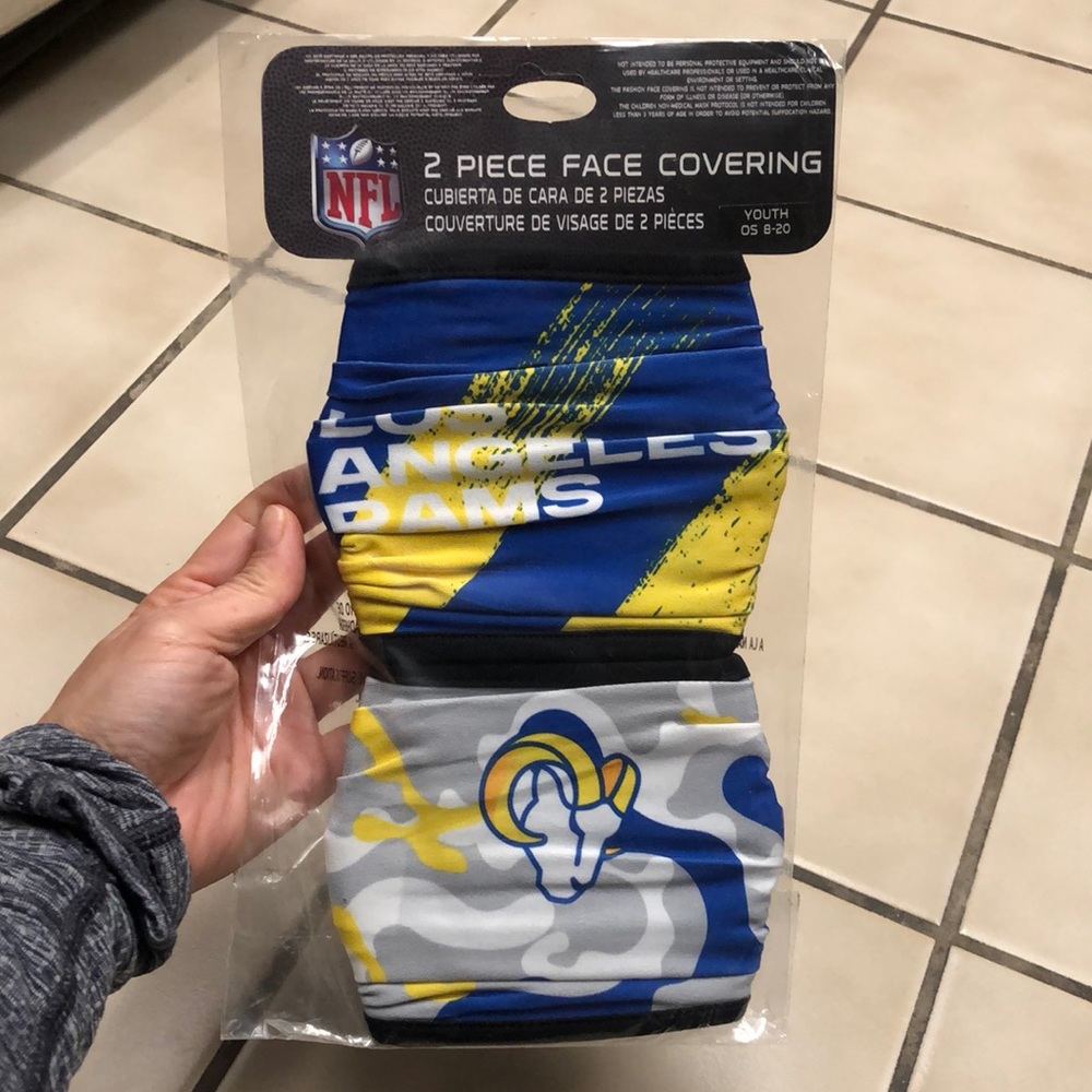 NEW NFL Los Angeles Rams Face Coverings Masks